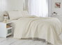 L'essentiel linge de maison Sábana doble de piqué Crema